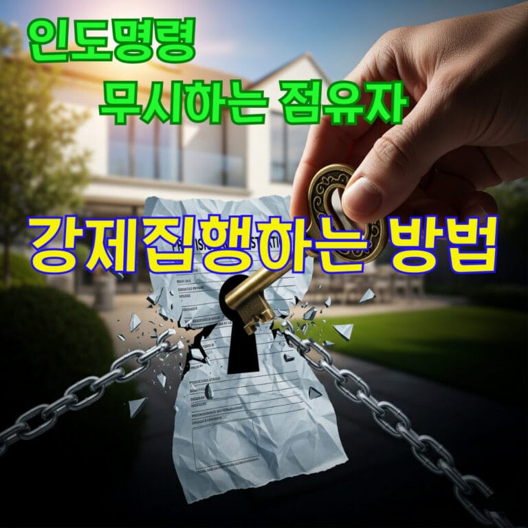 인도명령 무시하는 점유자, 강제집행하는 방법 썸네일
