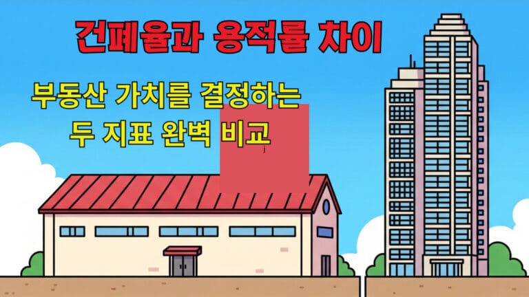 건폐율과 용적률 차이 이미지